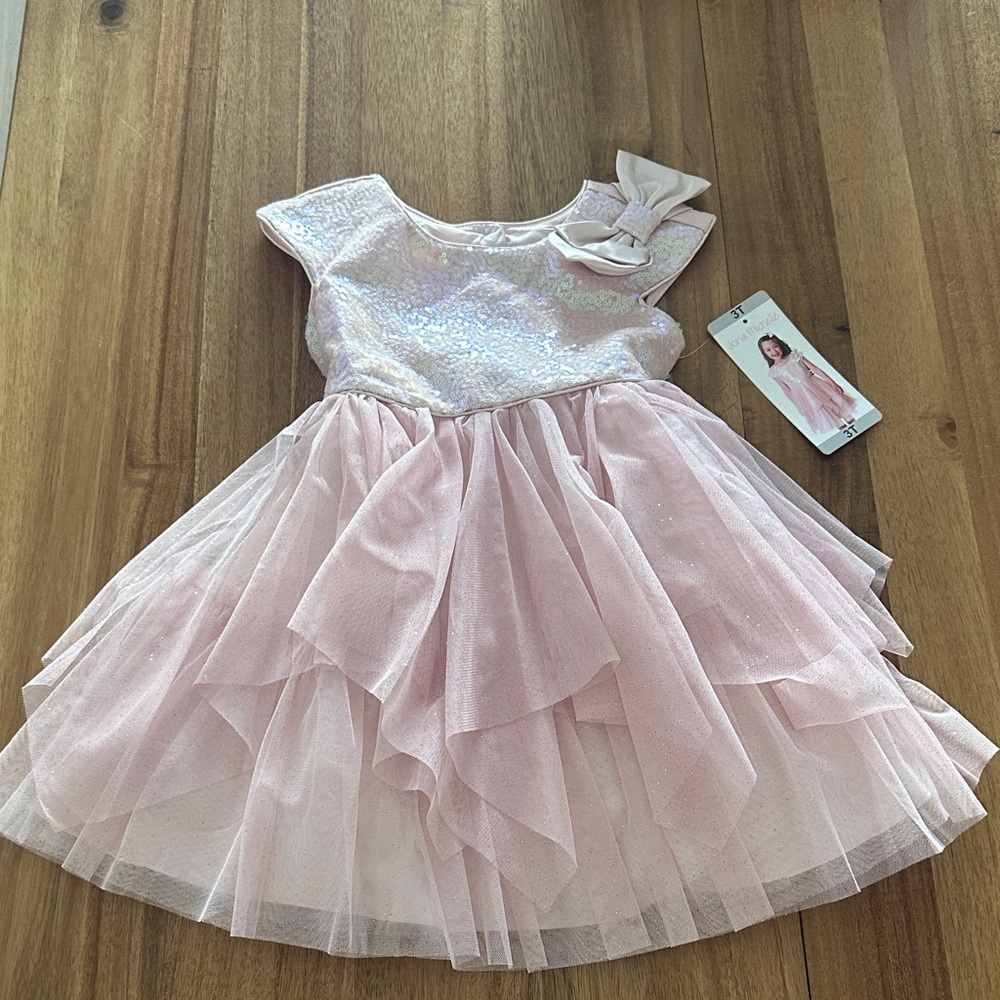 Sparkling Pink Kids Dress